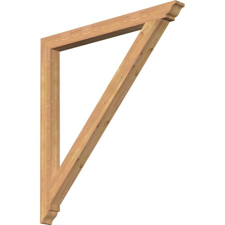 Ekena Millwork Traditional Traditional Smooth Bracket, Western Red Cedar, 3 1/2"W x 44"D x 48"H BKT04X44X48TRA01SWR